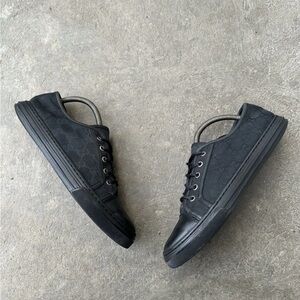 Gucci Black GG Men's Low Top Sneakers Size 6.5